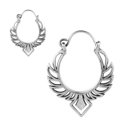 Earring silver Wings of Icarus