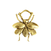 Anneau segment pliable doré Coccinelle