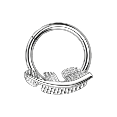 Micro segment ring hinged silver spring