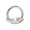 Micro segment ring hinged silver spring