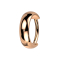 Bague micro segmentée pliable, large et arrondie, en or rose