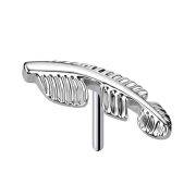 Threadless Feder silber