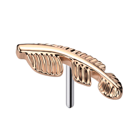 Threadless Feder rosegold