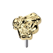 Threadless Bee Gold Plated