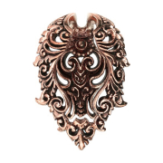 Ear weight keyhole rose gold stem shield