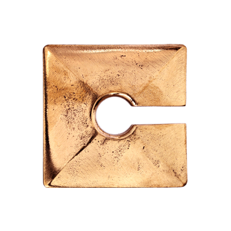 Peso allorecchio buco della serratura piastra quadrata in oro rosa