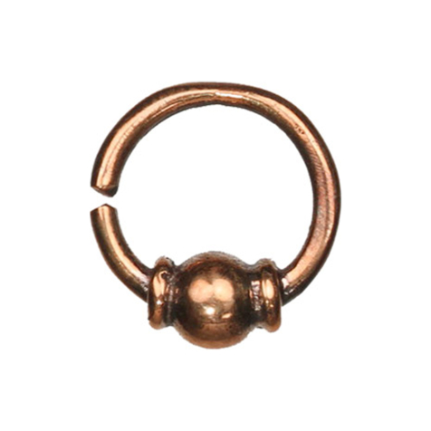 Micro Piercing Ring rosegold mit Kugel