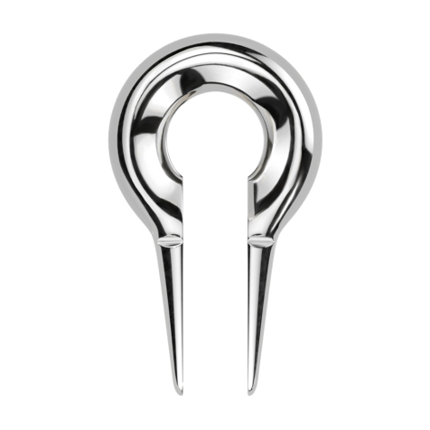 Poids doreille trou de serrure argent