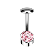 Barra labiale senza filettatura banana argento cilindro...