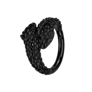 Micro anneau segment pliable noir double tête de...