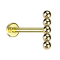 Micro Labret Internal Thread Gold-Plated Bar Balls