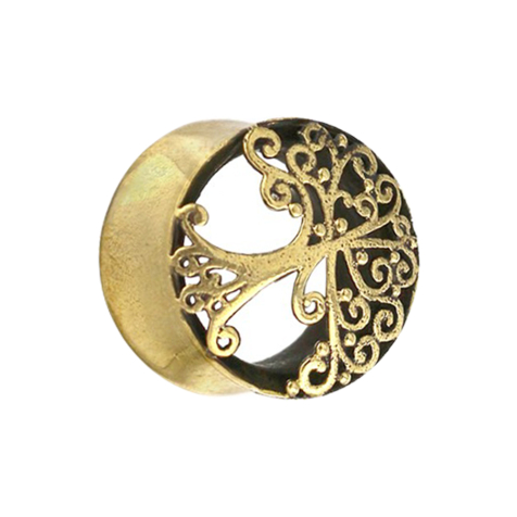 Albero della vita a tunnel svasato placcato oro