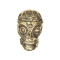 Ear weight keyhole gold-plated skull steampunk