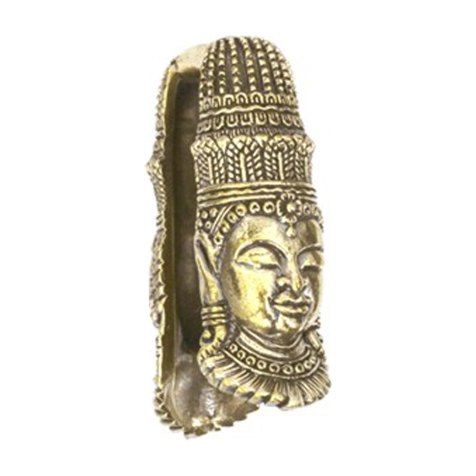 Ear weight keyhole gold-plated Buddha figure