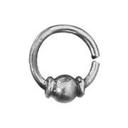 Micro piercing anneau argent avec boule