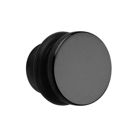 Plug à tête plate noir avec couche de titane