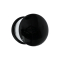Flared Plug schwarz aus Glas mit O-Ring