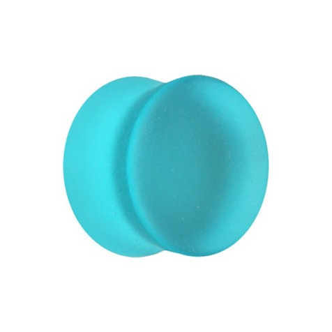 Flared Plug matt aqua en verre