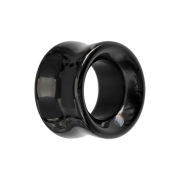 Flared tunnel black made of glass