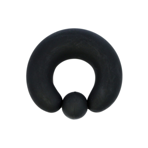 Ball closure ring black matt glass