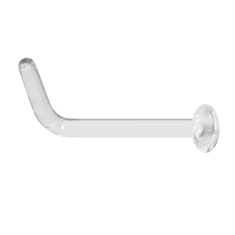 Bouchon de nez coudé transparent avec assiette