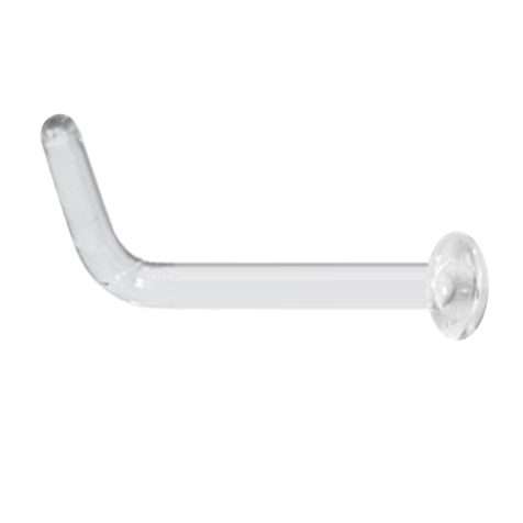 Bouchon de nez coudé transparent avec assiette