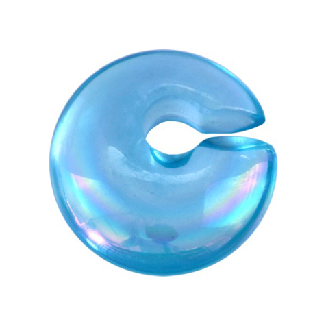 Colored glass ear weight