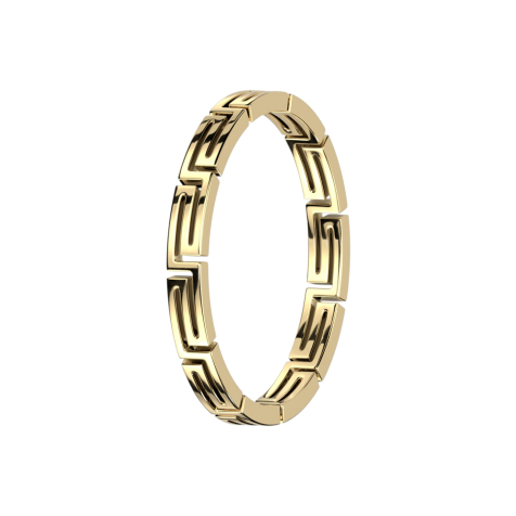 Gold-plated labyrinth ring