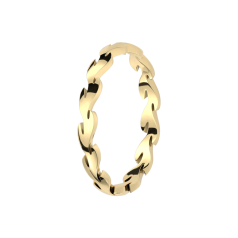 Ring vergoldet Blatt der Ewigkeit