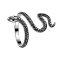 Ring silver snake