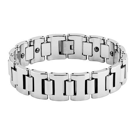 Bracciale a maglie in argento Bordi rotti