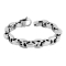 Bracciale a maglie con ancora in argento