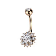 Banane or rose avec boule cristal argent soleil avec...