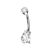 Banane filetage intérieur argent cylindre cristal...