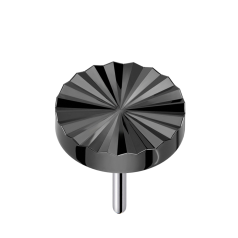 Disque diamanté sans filetage, rond, noir