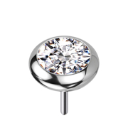 Disco argentato senza filettatura, cristallo argentato...