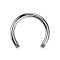 Micro Circular Barbell-Stab silber