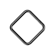Micro Segmentring klappbar schwarz Quadrat