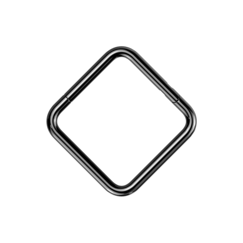 Micro anello segmentato pieghevole nero quadrato