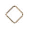 Micro segment ring hinged rose gold square