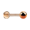 Micro Labret rosegold mit Kugel