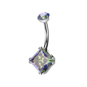 Banana filettatura interna argento cristallo rotondo...