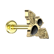 Micro Labret senza filettatura placcato in oro...