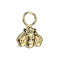 Gold-plated bee pendant