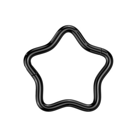 Micro segment ring, foldable, black star