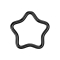 Micro segment ring, foldable, black star