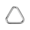 Micro bague segmentée pliable argent triangle