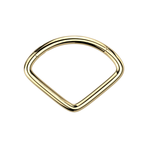 Micro segment ring, foldable, gold-plated, fan