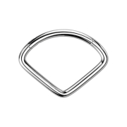 Micro Segmentring klappbar silber Fächer