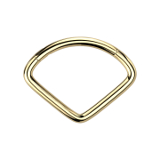 Micro segment ring hinged gold-plated compartments